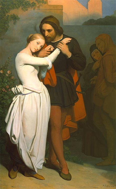 Faust And Marguerite In The Garden by Ary Scheffer